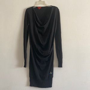 Vivienne Westwood Red Label Cowl Neck Wool Sweater Dress